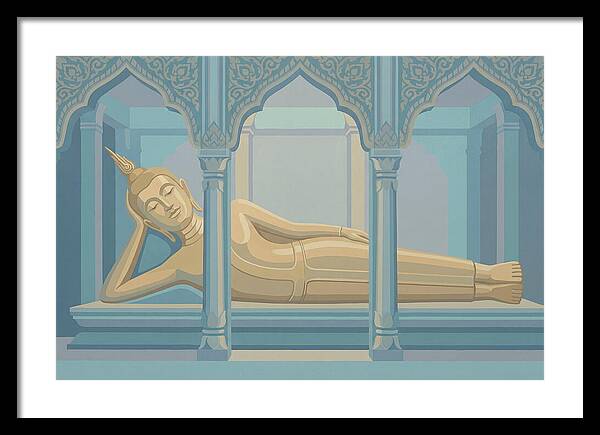 Enormous Reclining Golden Buddha
