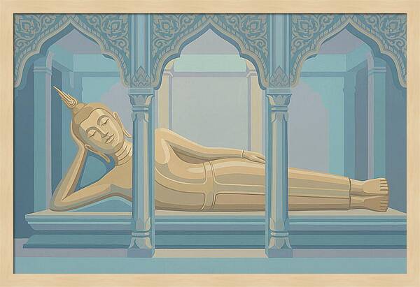 Enormous Reclining Golden Buddha