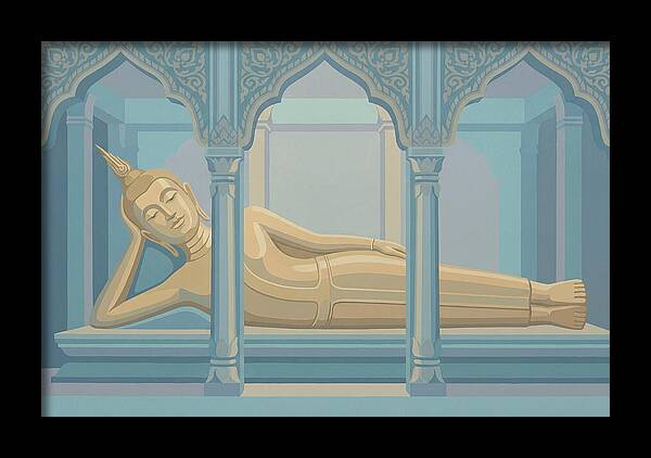 Enormous Reclining Golden Buddha