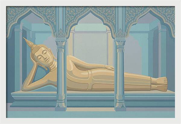 Enormous Reclining Golden Buddha