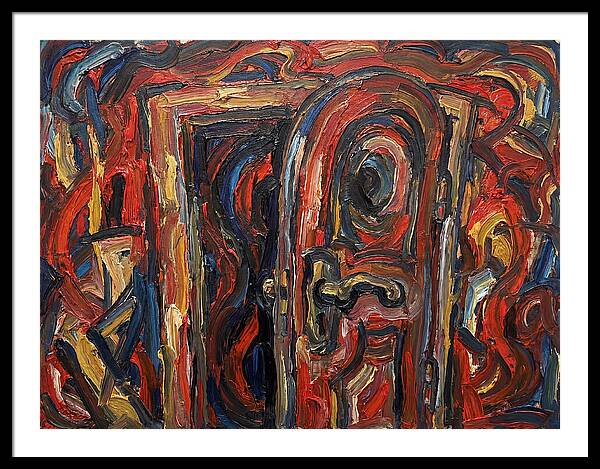Entrance Doorway In Expressionist Style