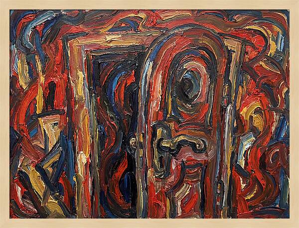 Entrance Doorway In Expressionist Style