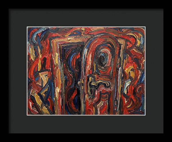 Entrance Doorway In Expressionist Style