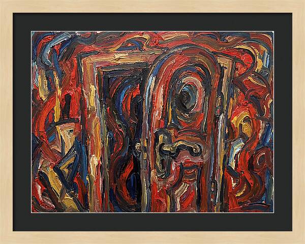 Entrance Doorway In Expressionist Style