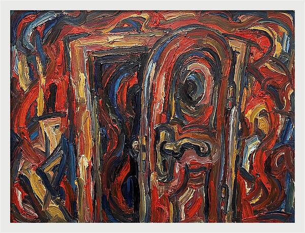 Entrance Doorway In Expressionist Style