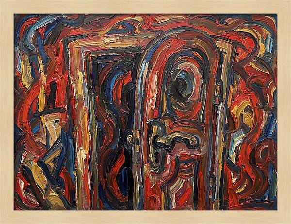 Entrance Doorway In Expressionist Style