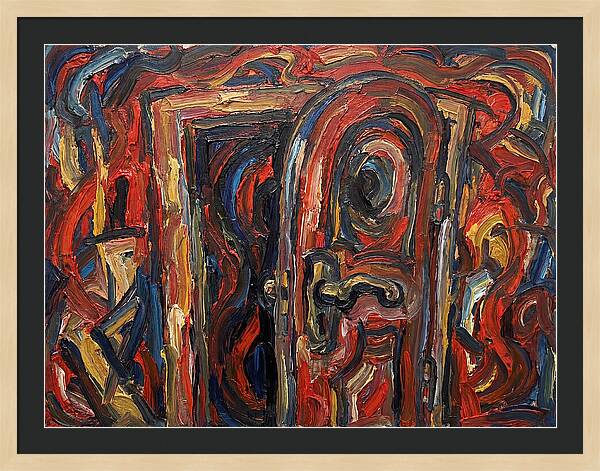 Entrance Doorway In Expressionist Style