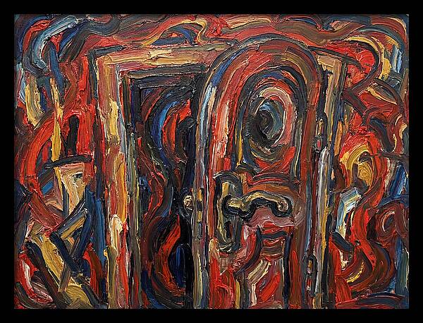 Entrance Doorway In Expressionist Style