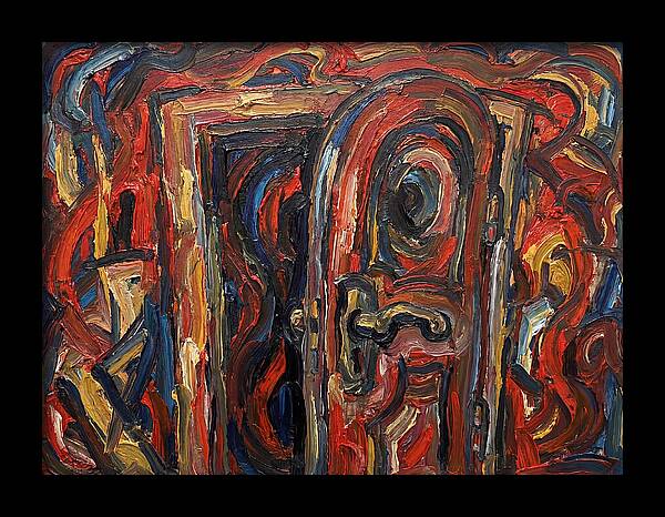 Entrance Doorway In Expressionist Style