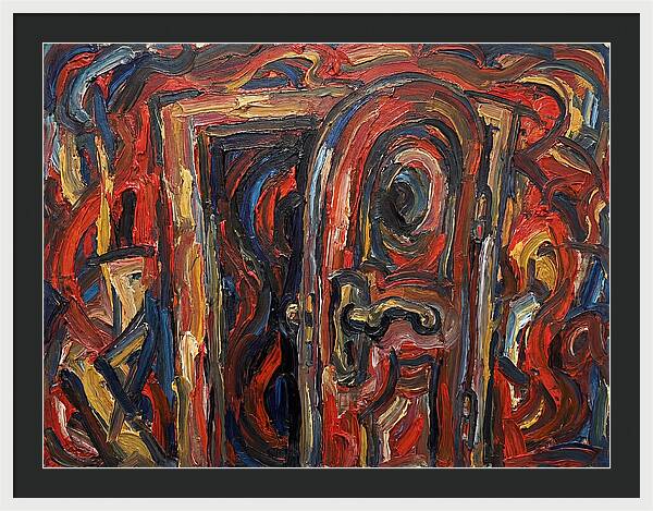 Entrance Doorway In Expressionist Style