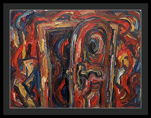 Entrance Doorway In Expressionist Style