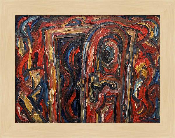 Entrance Doorway In Expressionist Style