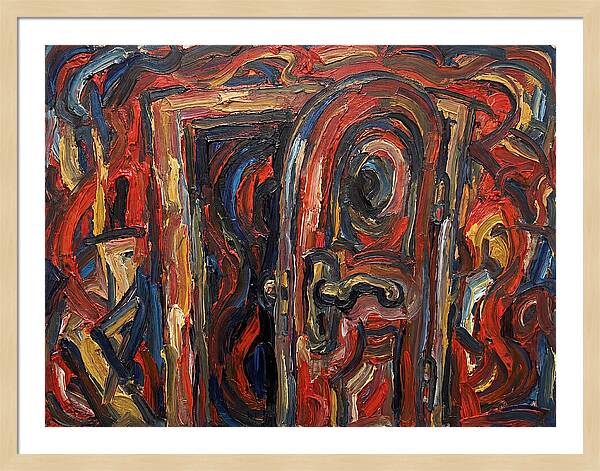 Entrance Doorway In Expressionist Style