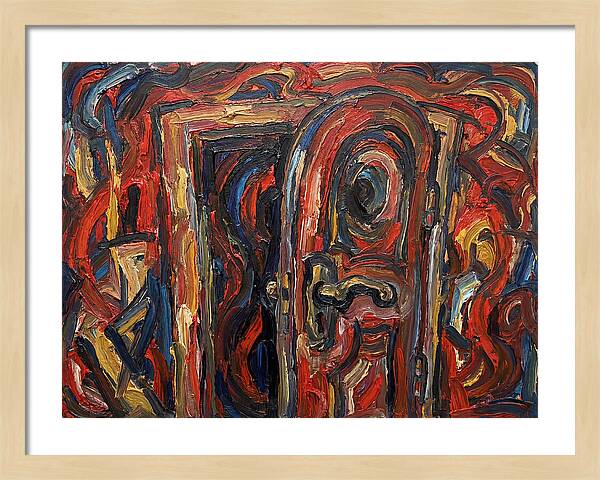 Entrance Doorway In Expressionist Style