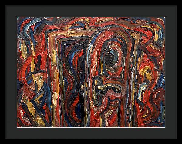 Entrance Doorway In Expressionist Style
