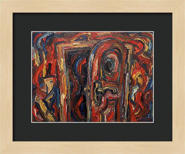 Entrance Doorway In Expressionist Style