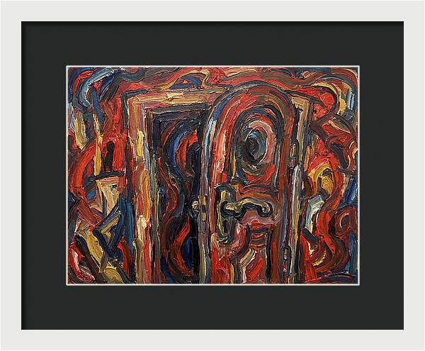 Entrance Doorway In Expressionist Style