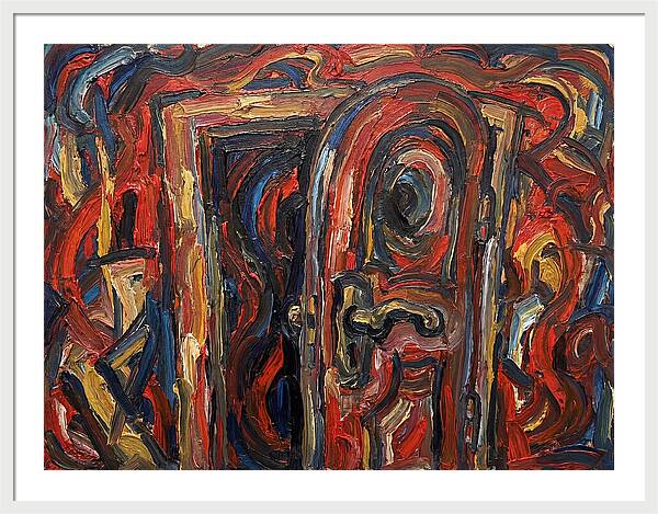 Entrance Doorway In Expressionist Style