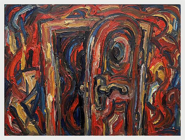 Entrance Doorway In Expressionist Style
