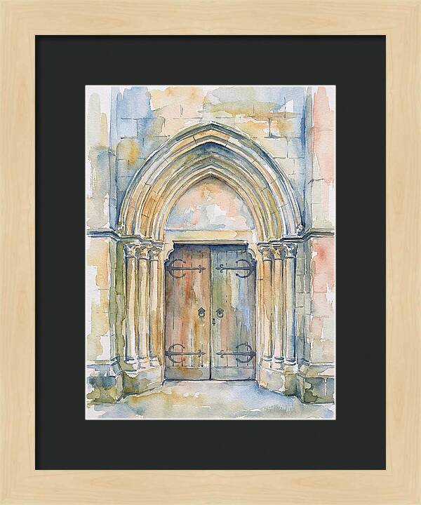 Entrance Doorway Watercolor