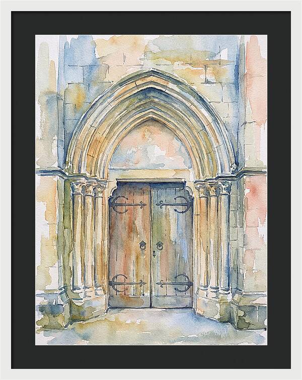Entrance Doorway Watercolor