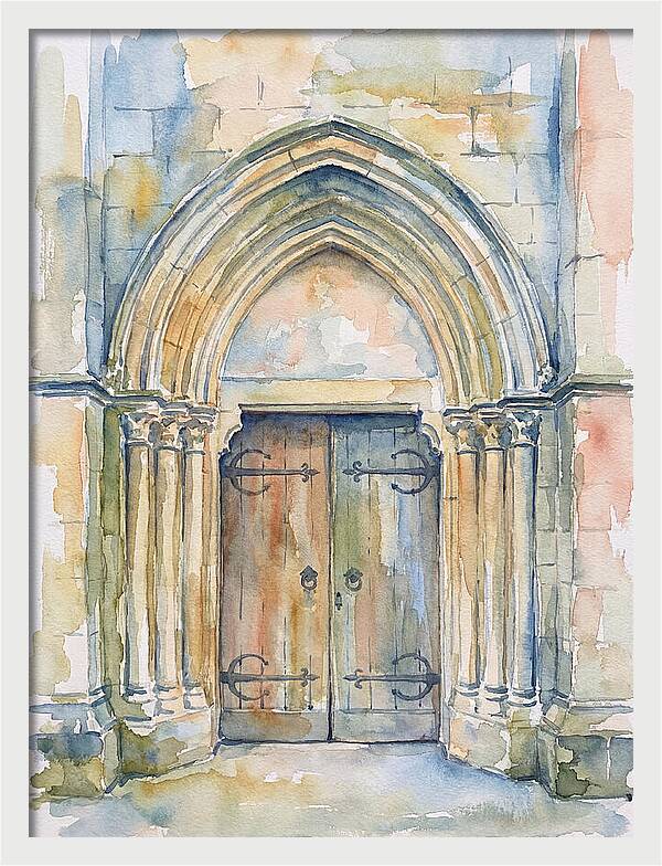 Entrance Doorway Watercolor