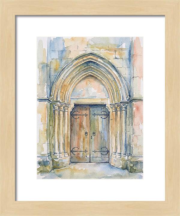 Entrance Doorway Watercolor