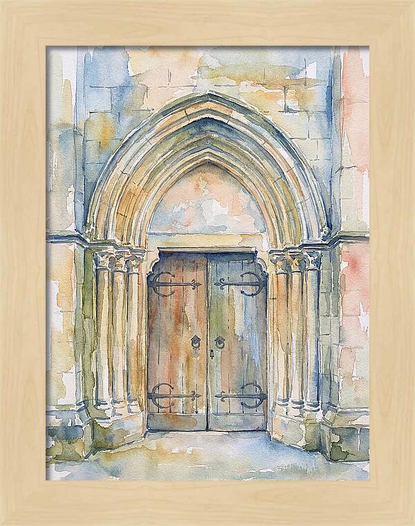 Entrance Doorway Watercolor