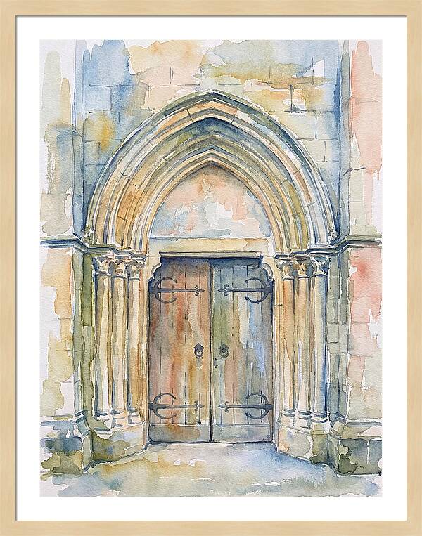 Entrance Doorway Watercolor