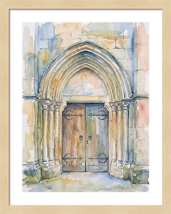 Entrance Doorway Watercolor