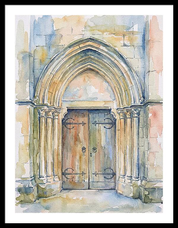 Entrance Doorway Watercolor
