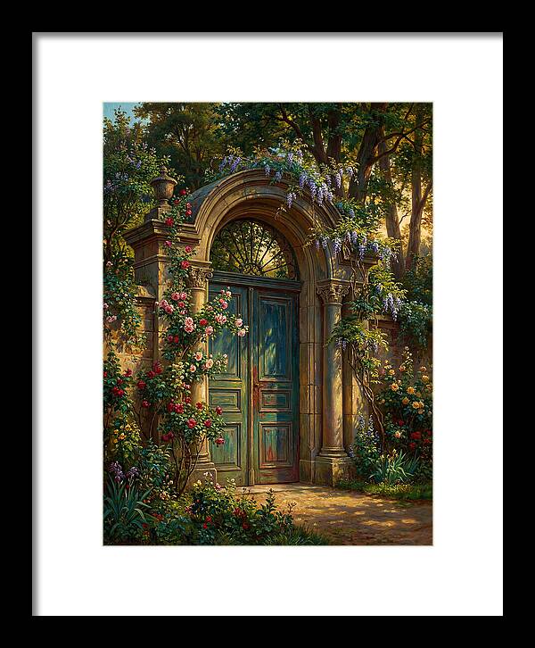 Entrance Gate Surrounded By Blooms