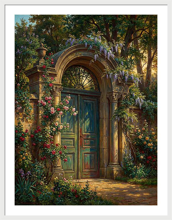 Entrance Gate Surrounded By Blooms