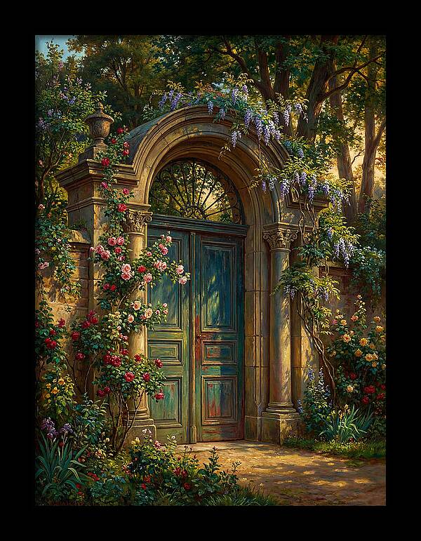 Entrance Gate Surrounded By Blooms
