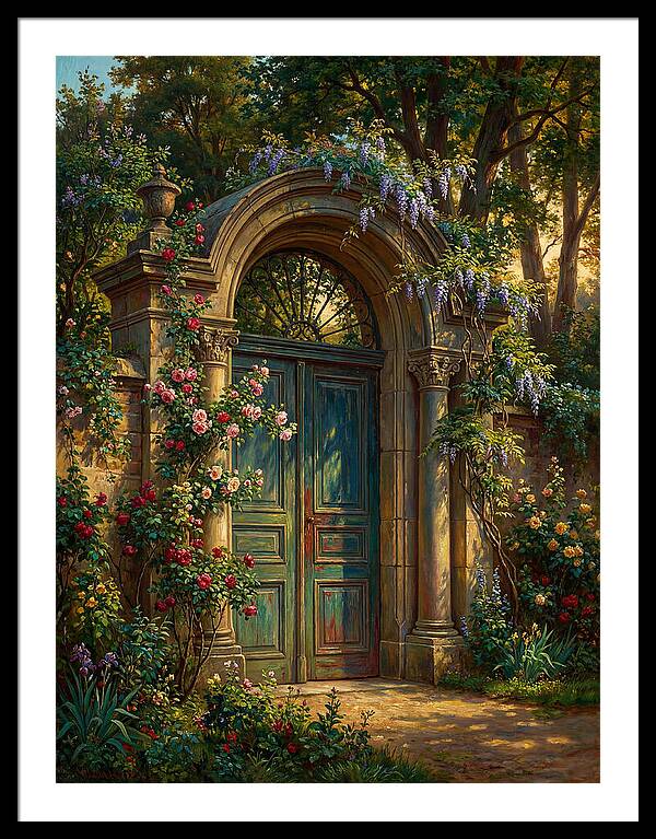 Entrance Gate Surrounded By Blooms