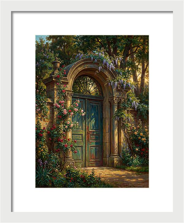 Entrance Gate Surrounded By Blooms