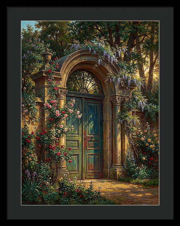 Entrance Gate Surrounded By Blooms