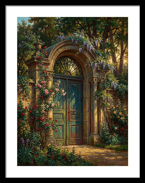 Entrance Gate Surrounded By Blooms