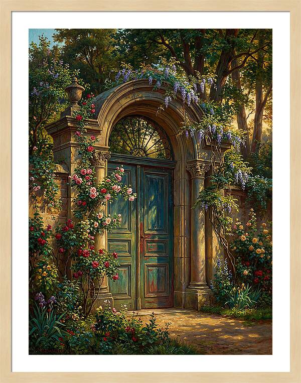 Entrance Gate Surrounded By Blooms
