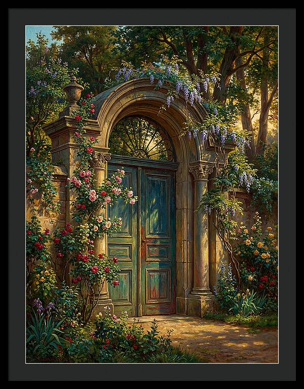 Entrance Gate Surrounded By Blooms