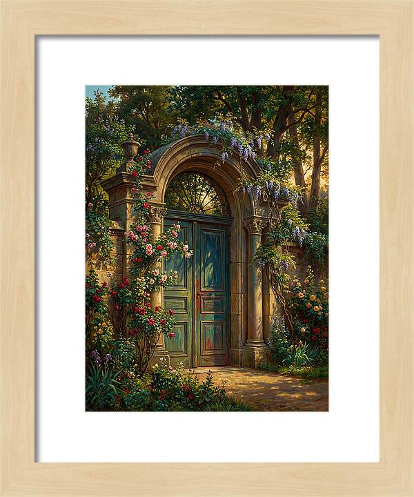 Entrance Gate Surrounded By Blooms