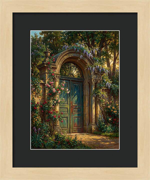 Entrance Gate Surrounded By Blooms
