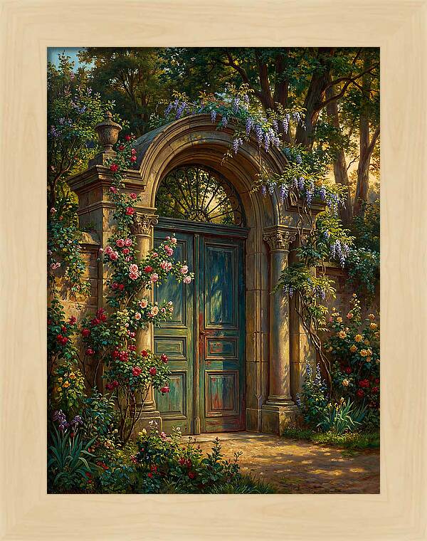 Entrance Gate Surrounded By Blooms