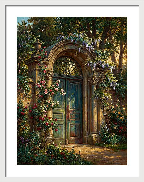 Entrance Gate Surrounded By Blooms