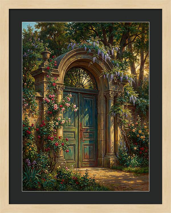 Entrance Gate Surrounded By Blooms