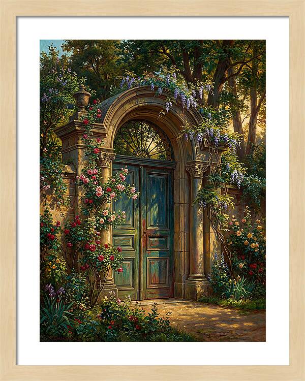 Entrance Gate Surrounded By Blooms
