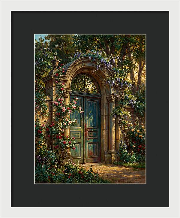 Entrance Gate Surrounded By Blooms