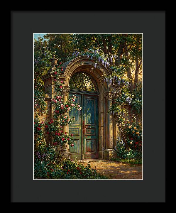 Entrance Gate Surrounded By Blooms