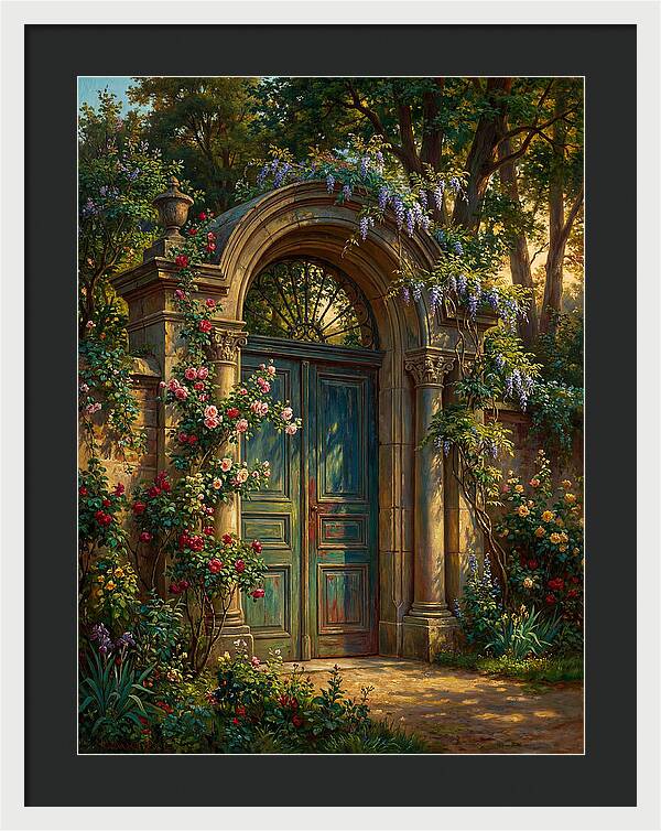 Entrance Gate Surrounded By Blooms