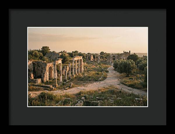 Ephesus Library Ruins At Dusk